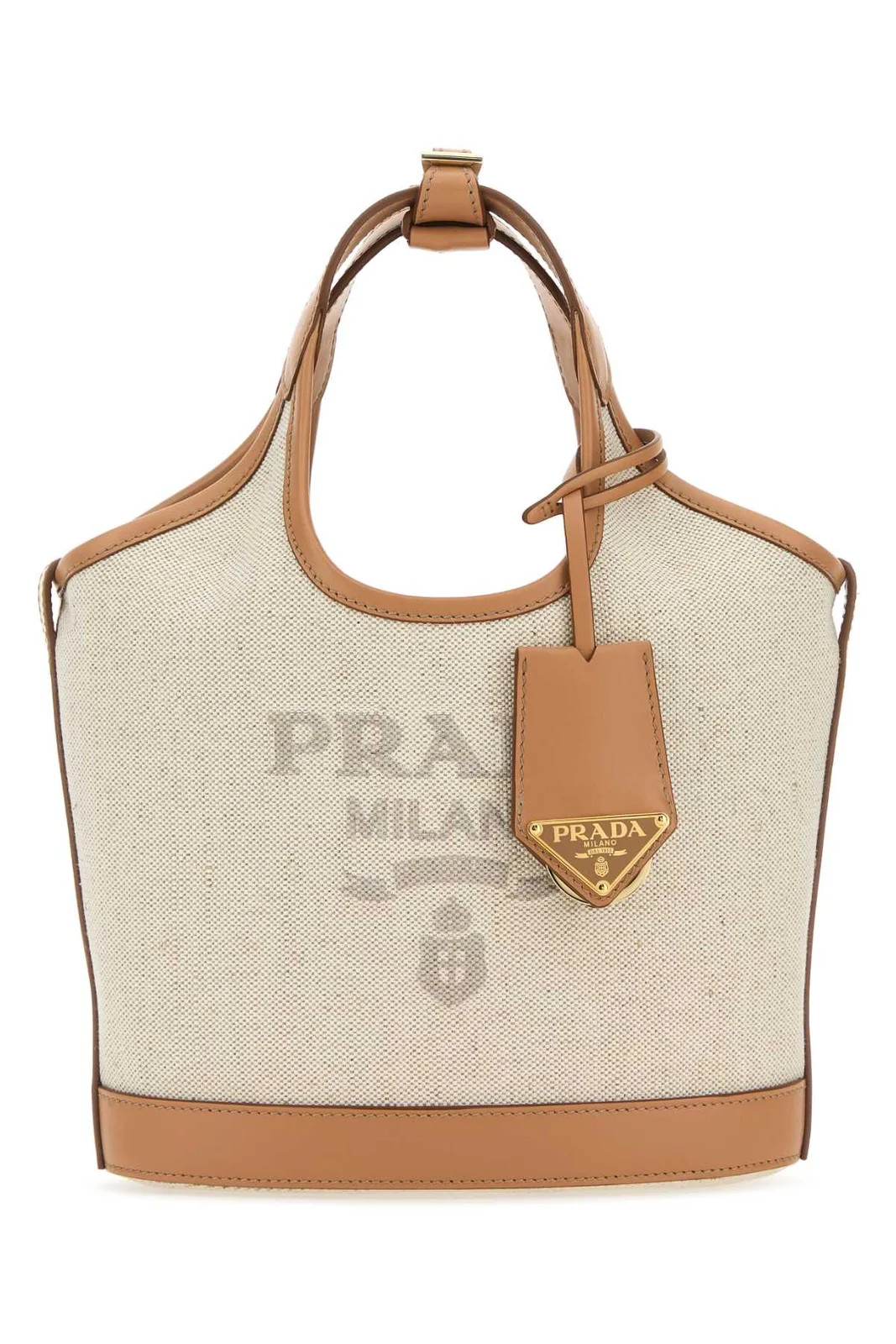 Prada Logo Print Mini Bucket Bag | Cettire Global