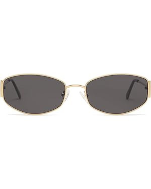 Appassal Retro Oval Sunglasses For Women Men Hexagonal Rectangle Metal Frame Sun Glasses AP3625 | Amazon (US)