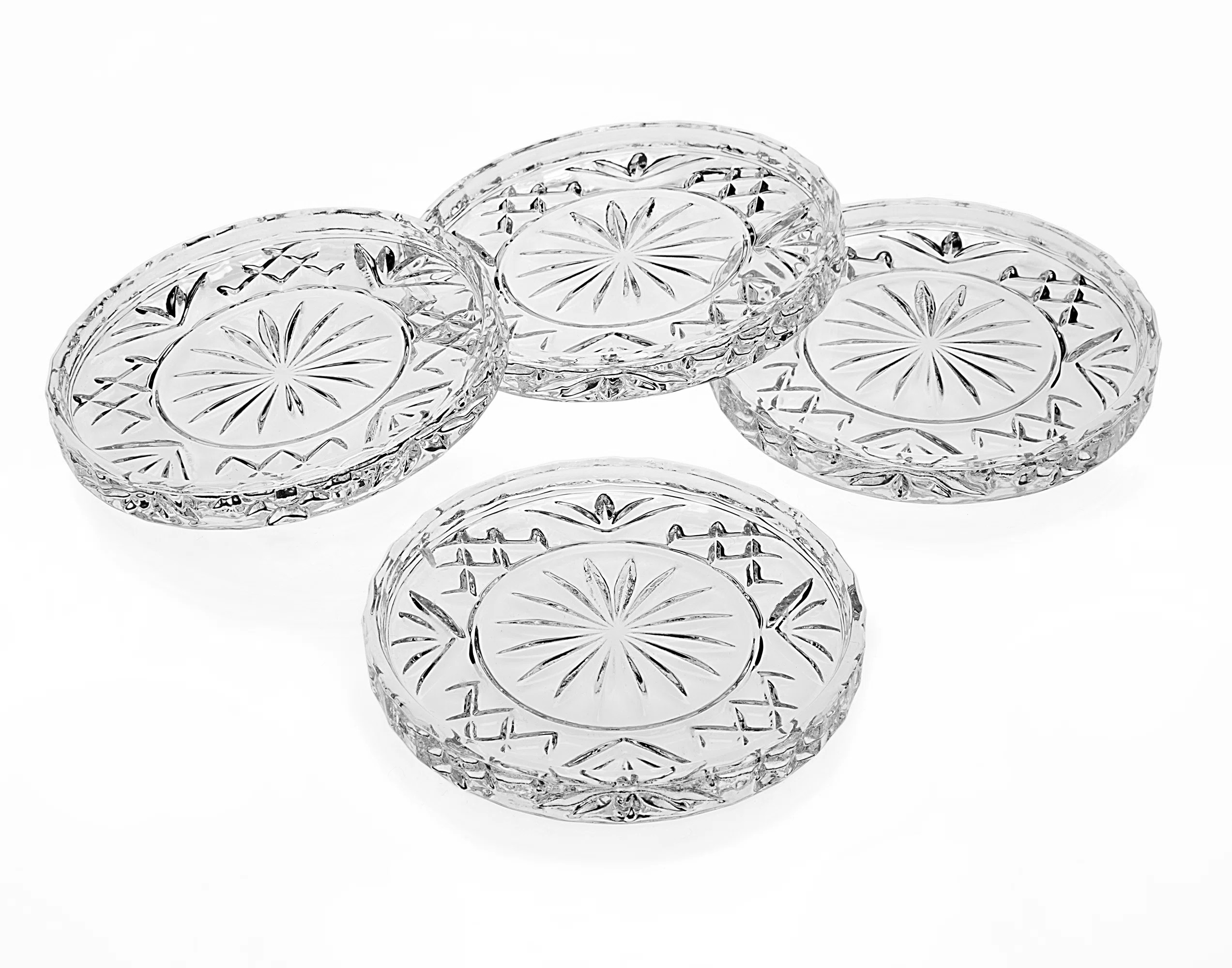 Dublin Crystal Coaster Set (Set of 4) | Wayfair North America