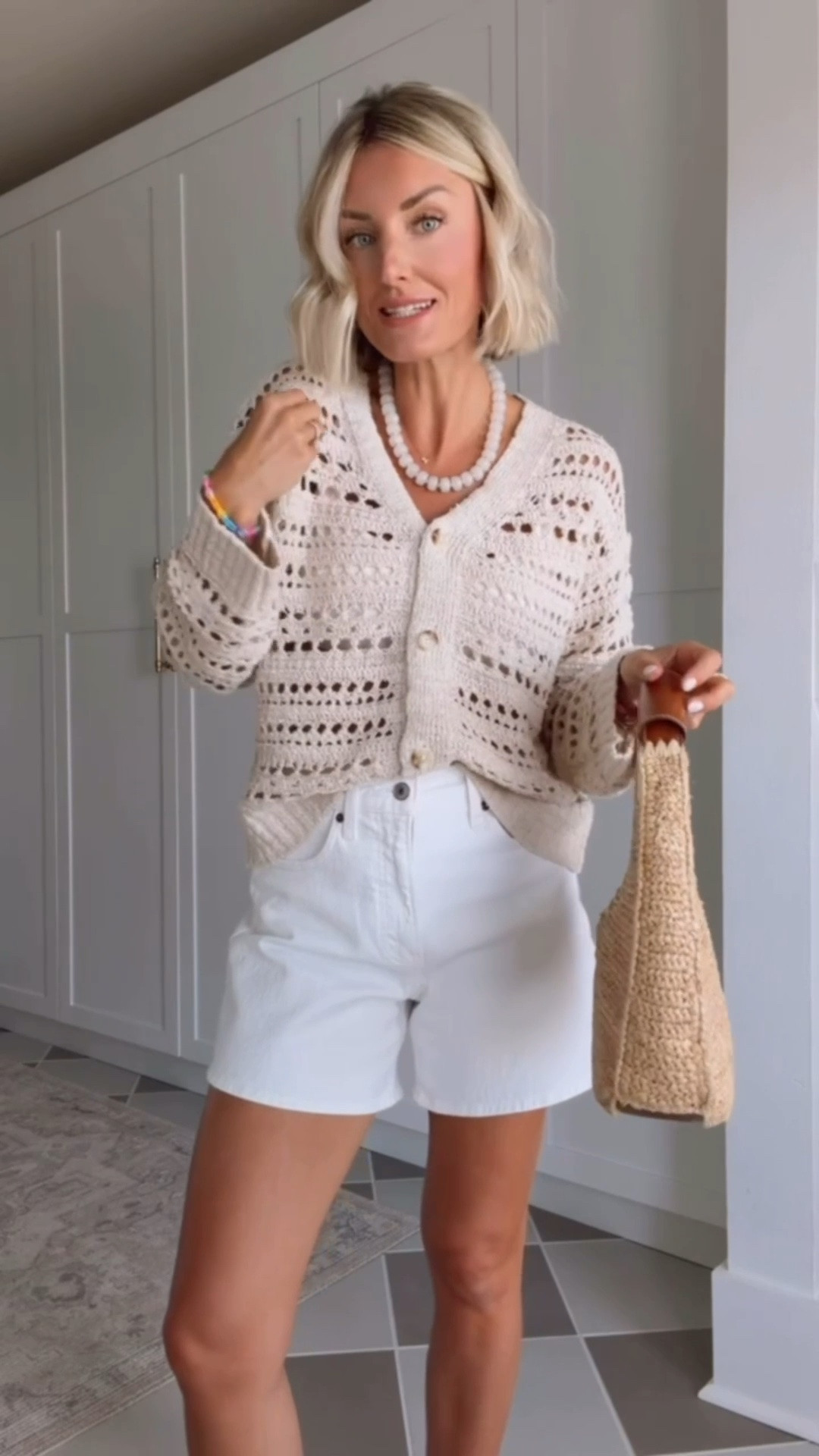 The sweater and white denim shorts combo is so good! The sweater is currently on sale 😍 I reach for this outfit formula year after year. I love the open knit style on this one and how it can be worn into fall! Wearing S/27

Loverly grey, outfit ideas women, Target fashion finds, affordable women’s clothing, knit cardigan how to style, white denim dad shorts, summer transitional outfit, crochet cardigan, easy outfit ideas

#LTKSeasonal #LTKSaleAlert