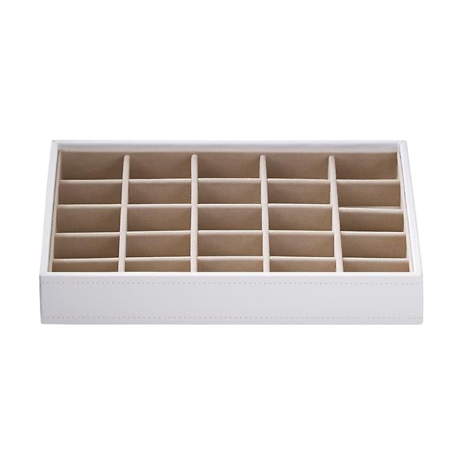 Stackers Classic 5-Section Tray White | The Container Store