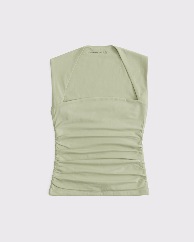 Abercrombie & Fitch Women's The A&F Ava Top in Light Green - Size XXS | Abercrombie & Fitch (US)