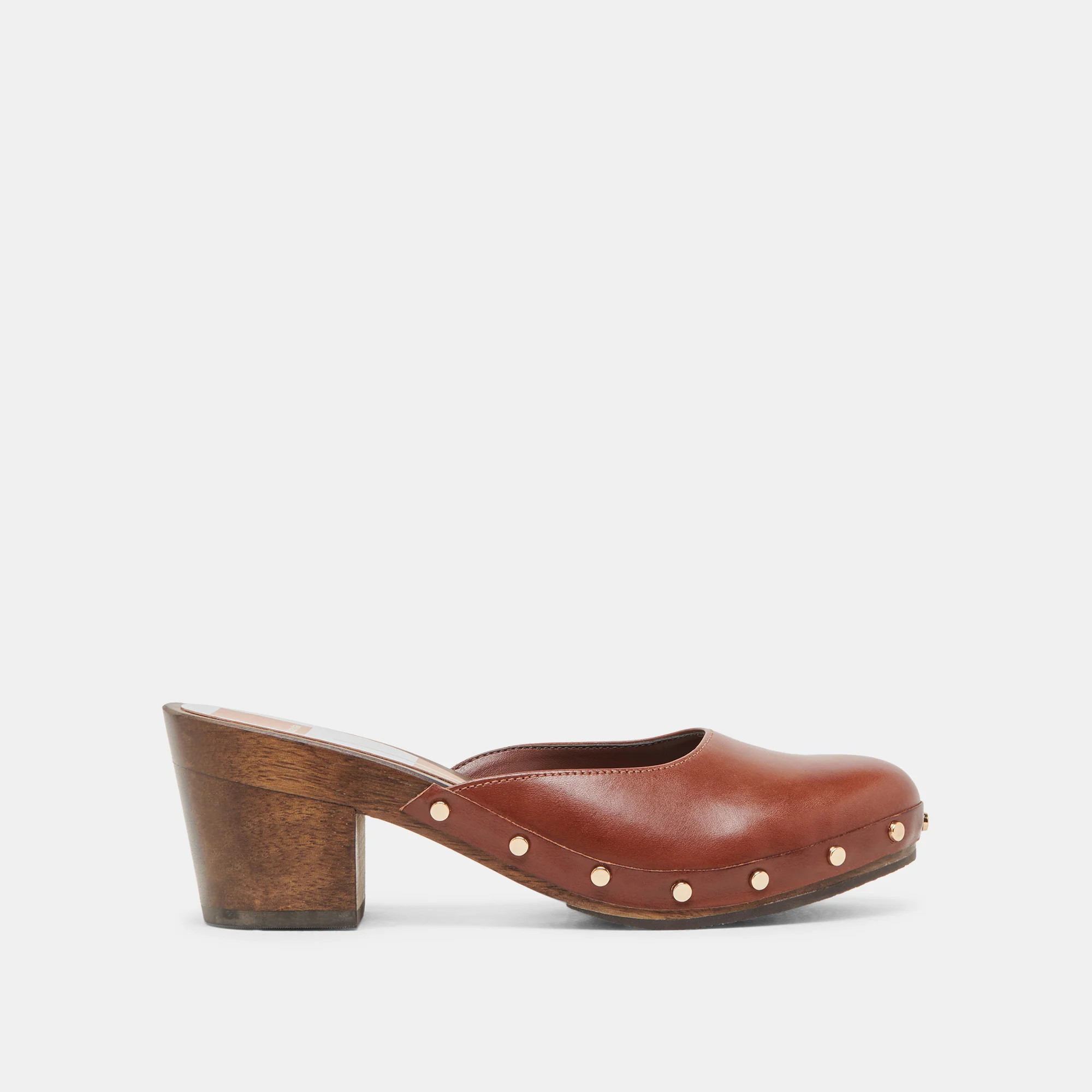 CAMYN HEELS BROWN LEATHER | DolceVita.com