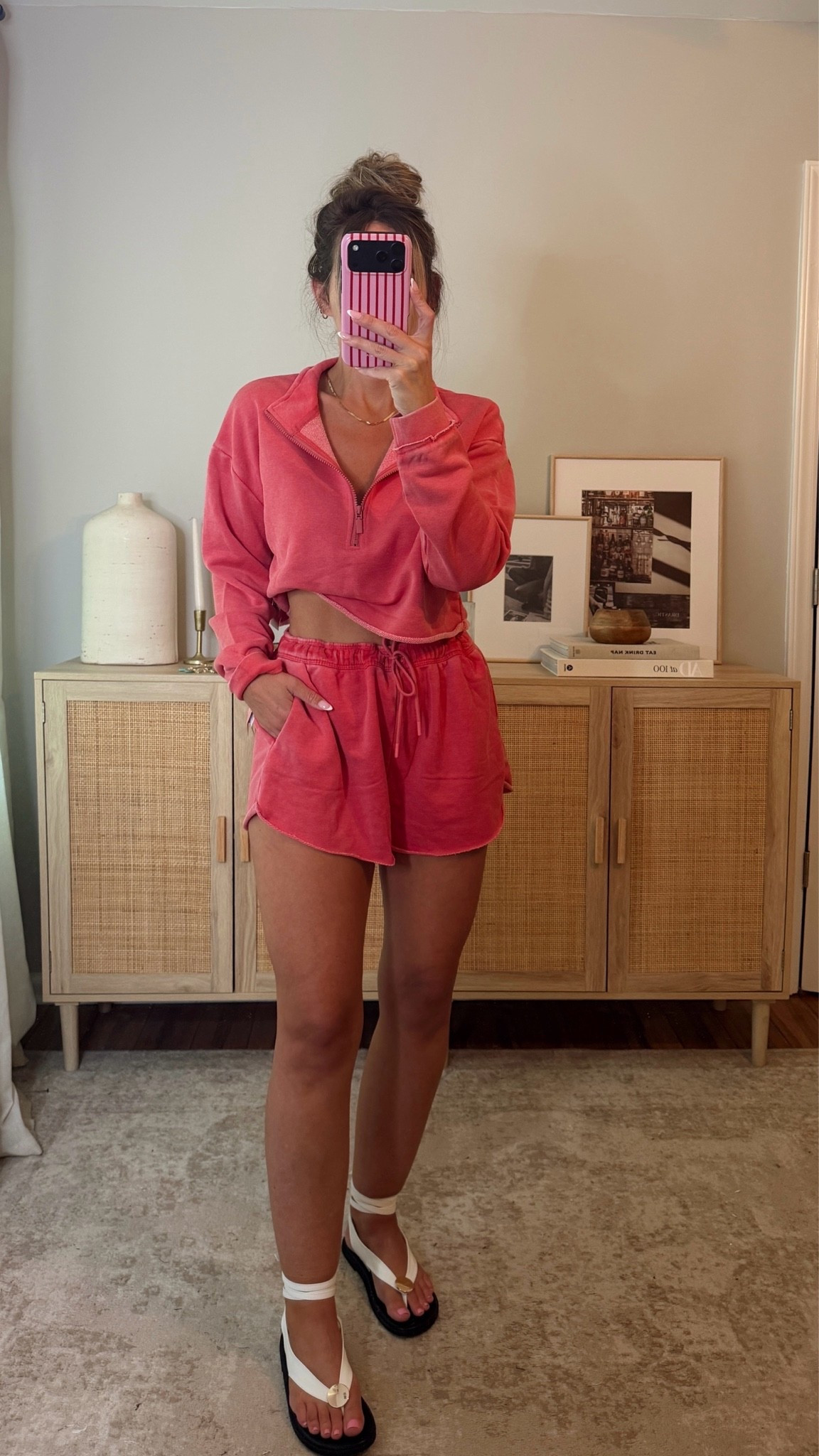 cute matching set that’s perfect for summer, mdw, lake days or 4th of july! i’m in a size M top (runs small in my opinion) size M shorts (these run big, i could have done a S) walmart, mdw, summer outfit @walmart

#LTKootd