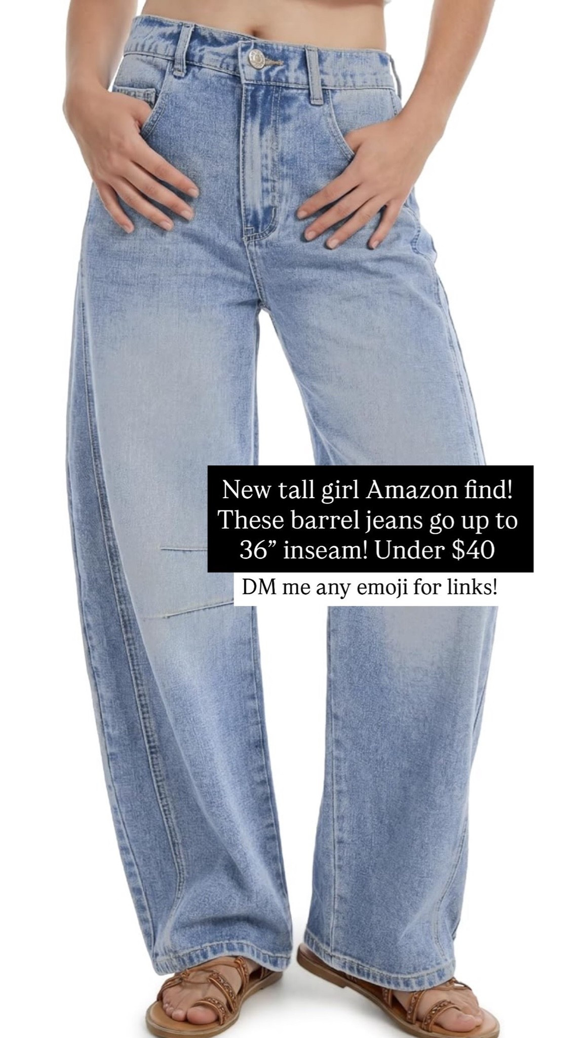 Tall girl Amazon jeans that go up to 36” inseam!