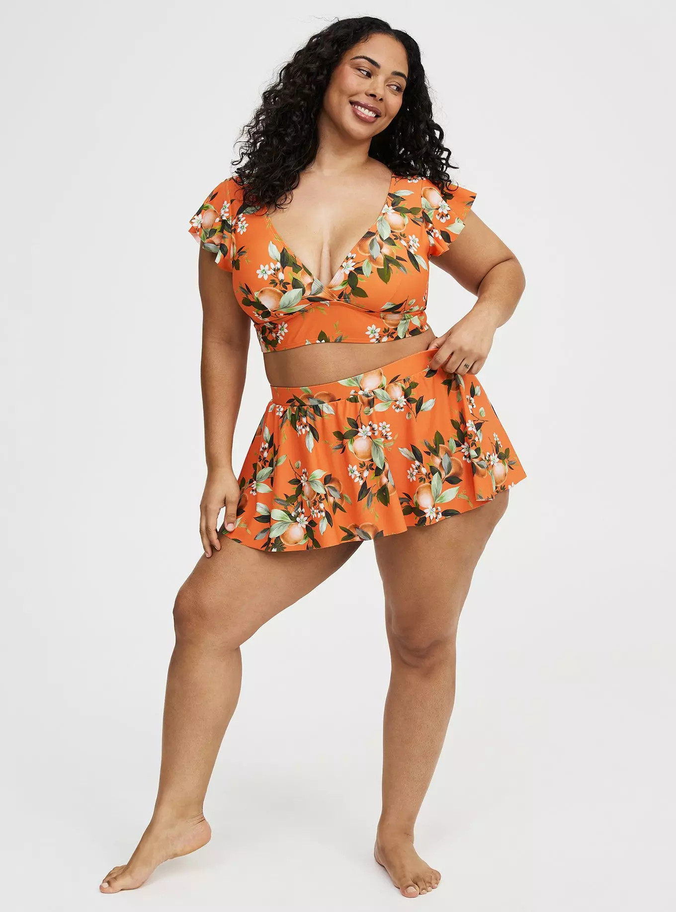 Retro Chic Swim Skirt with Brief | Torrid (US & Canada)
