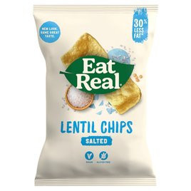 Eat Real Sea Salt Lentil Chips Single Bag | Ocado | Ocado
