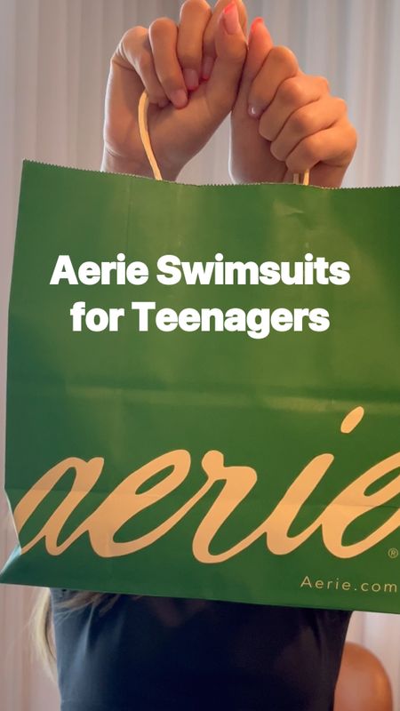 Super cute swimsuits from Aerie, that are great for tweens and teens. These are true to size. Daughter is wearing a size small. #ltkteens #swimsuits #springbreak 

#LTKSeasonal #LTKswim #LTKVideo