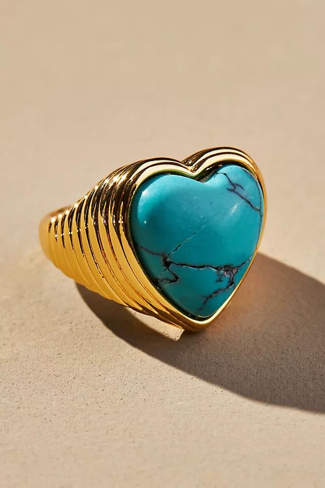 Heart Stone Cocktail Ring | Anthropologie (US)