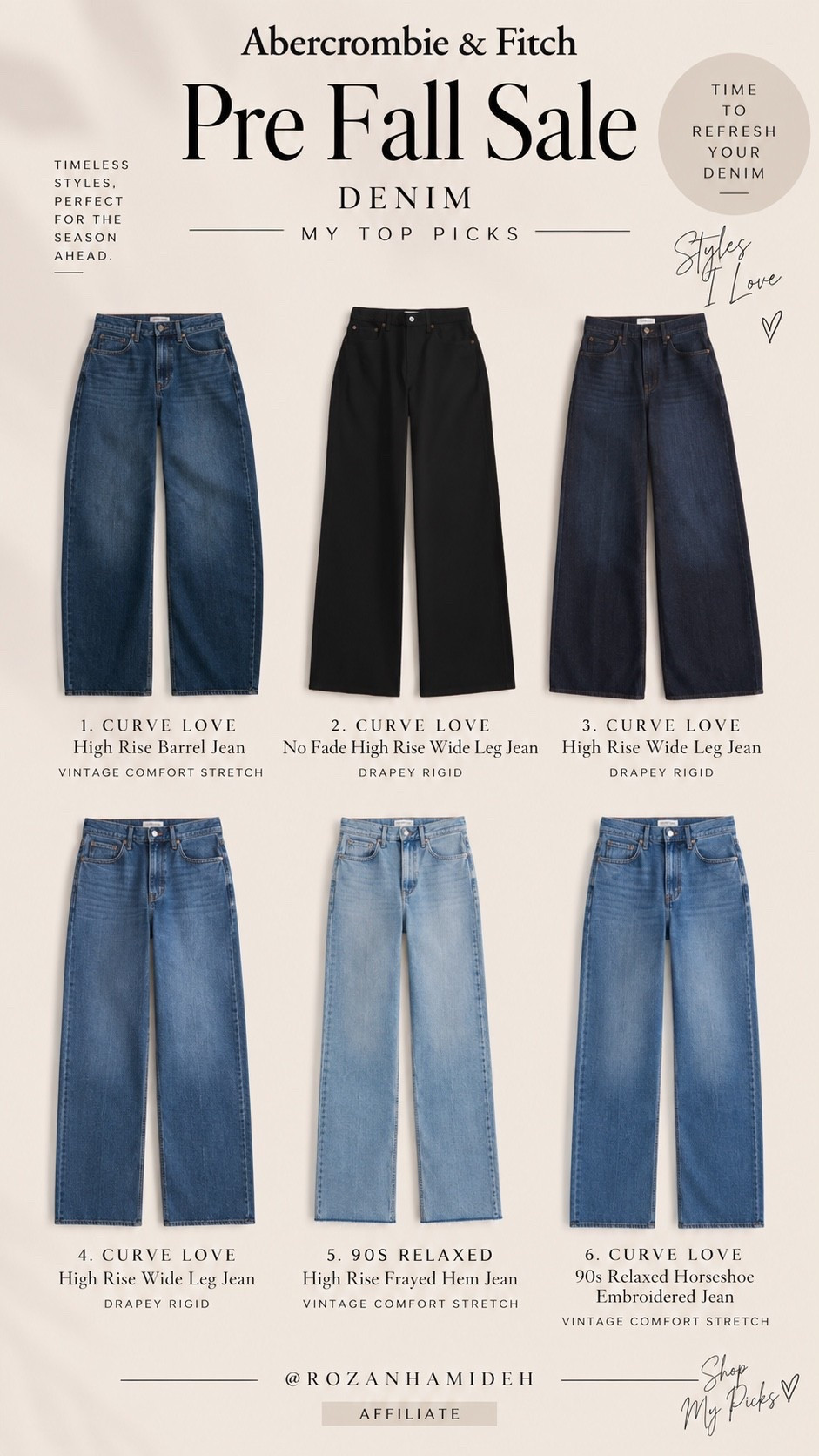 Abercrombie denim is having a moment 🤎 My top picks from the Pre-Fall Sale — from relaxed + wide leg to the perfect everyday barrel fit.

Shop all my picks on LTK ✨
#Abercrombie #AbercrombieAndFitch #Denim #Jeans #FallFashion #PreFall #LTKfinds #LTKfashion #ModestFashion #FashionFinds

#LTKSeasonal #LTKSaleAlert