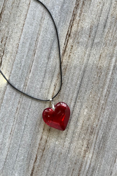 Reality Heart Necklace // Red | VRG Grl