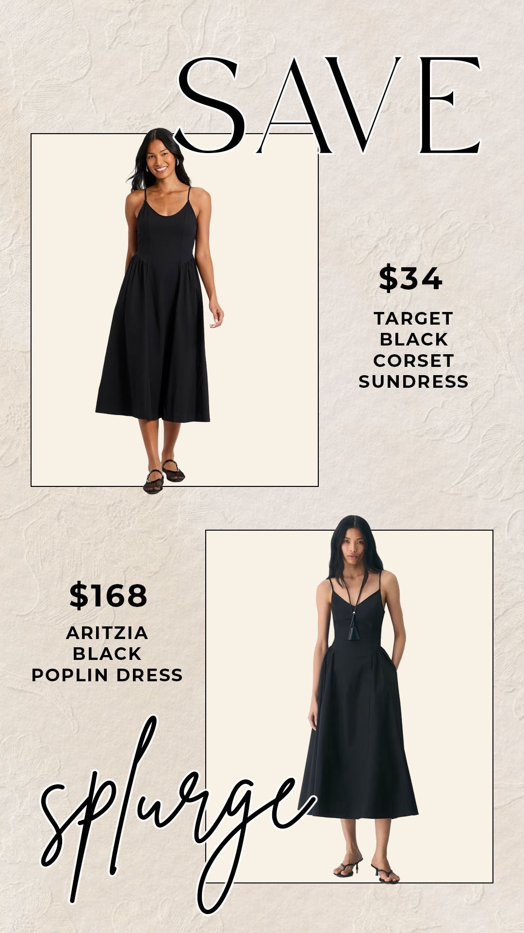 The best look for less Aritzia dress! 

#saveorsplurge

Black corset dress. Black summer dress. Trendy black dress.

#LTKootd #LTKSeasonal #LTKgrwm