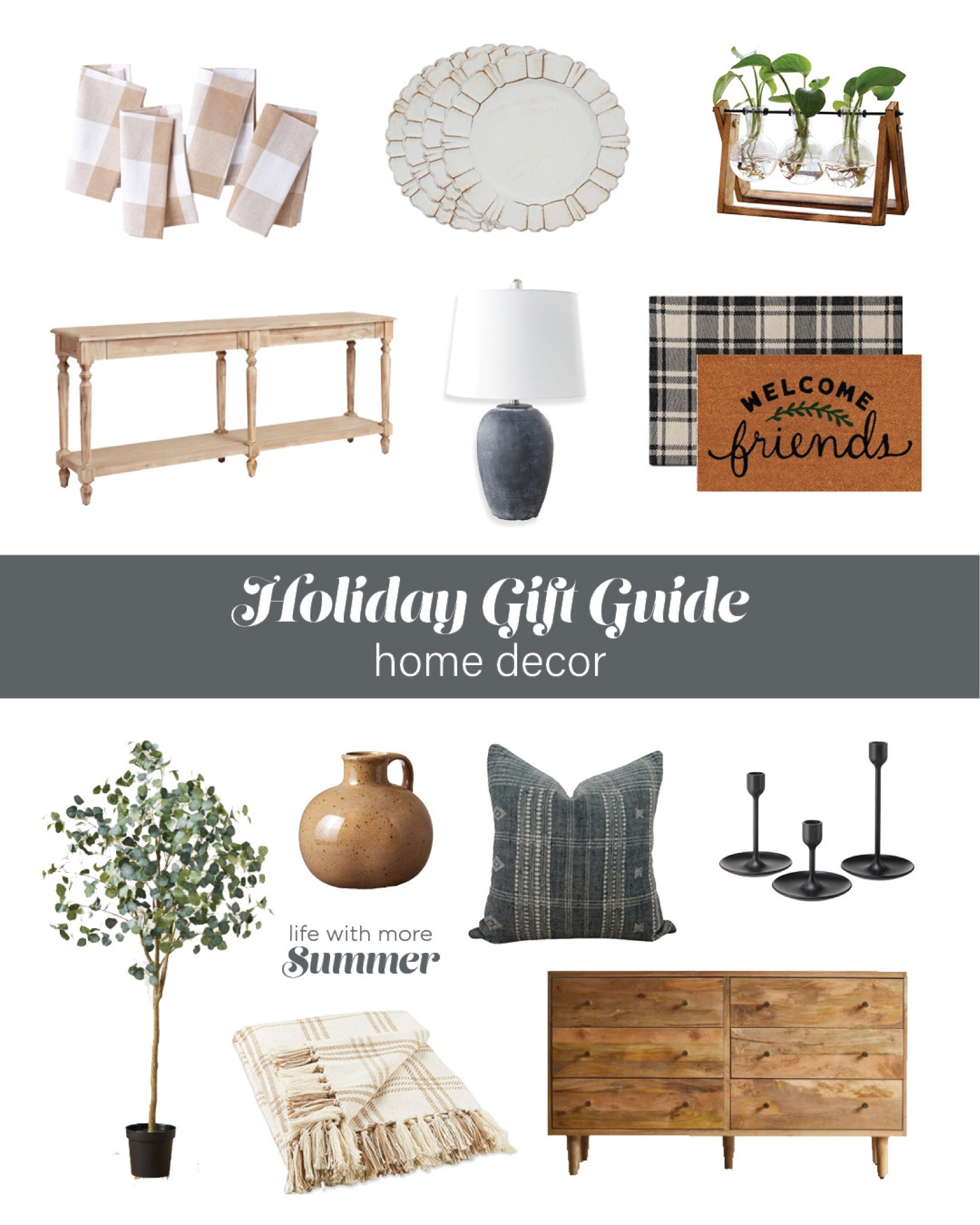 Today I’m sharing my holiday gift guide for HOME DECOR. 

Check back for more gift guides this week! 
.
.
.
.
.
.
#giftguide #giftguides #holidaygiftguide #homedecor #homedecorideas #homedecorlover #transitionaldesign #modernfarmhouse #neutraldecor #moderncottage #christmasshopping #myfavoritehomedecor #giftideasforwomen #housewarming
#LTKgiftguude #LTKholidaygiftguide #LTKholidaygiftguides 

Follow my shop @lifewithmoresummer on the @shop.LTK app to shop this post and get my exclusive app-only content!

#liketkit 
@shop.ltk
https://liketk.it/3TGGg

#LTKHoliday #LTKSeasonal #LTKhome
