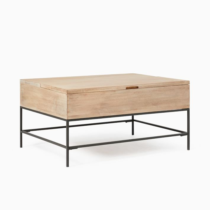 Industrial Storage Pop-Up Coffee Table (36"–50") | West Elm | West Elm (US)