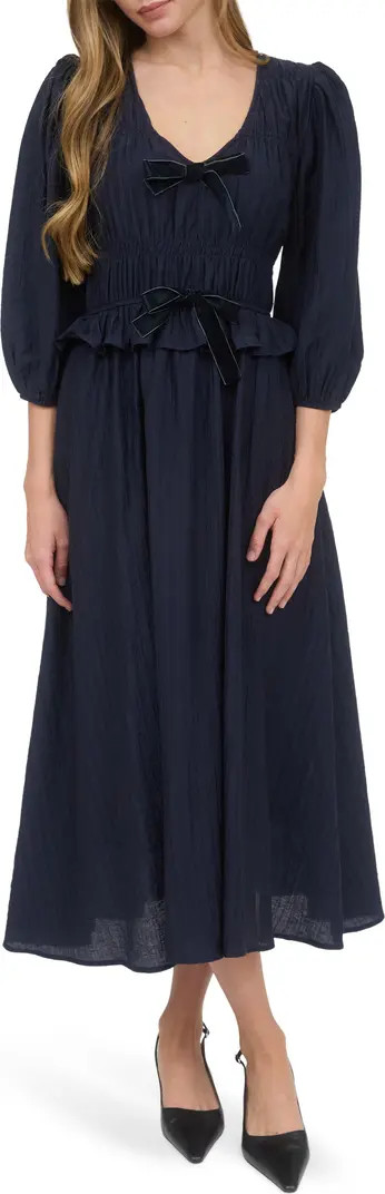 Three-Quarter Sleeve Maxi Dress | Nordstrom Rack