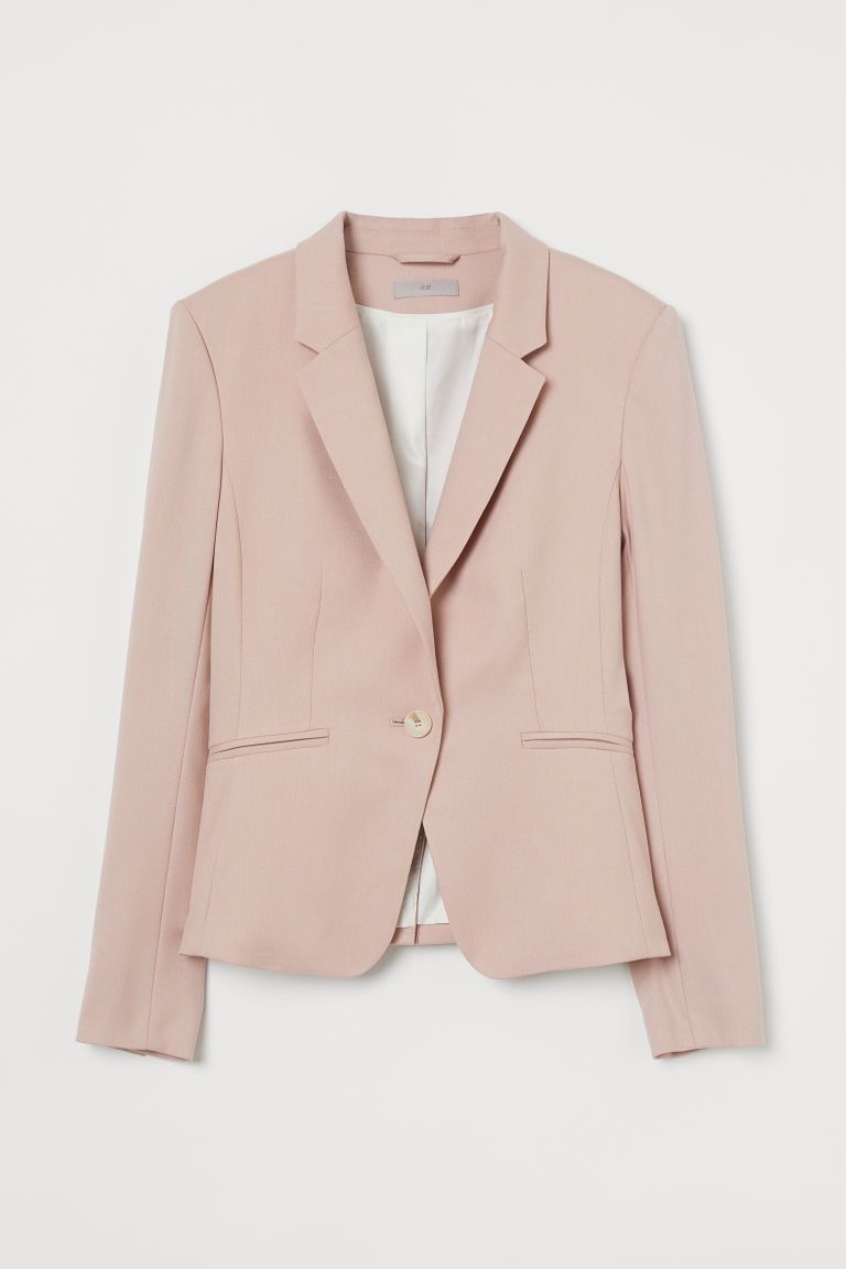 H & M - Fitted Blazer - Pink | H&M (US + CA)