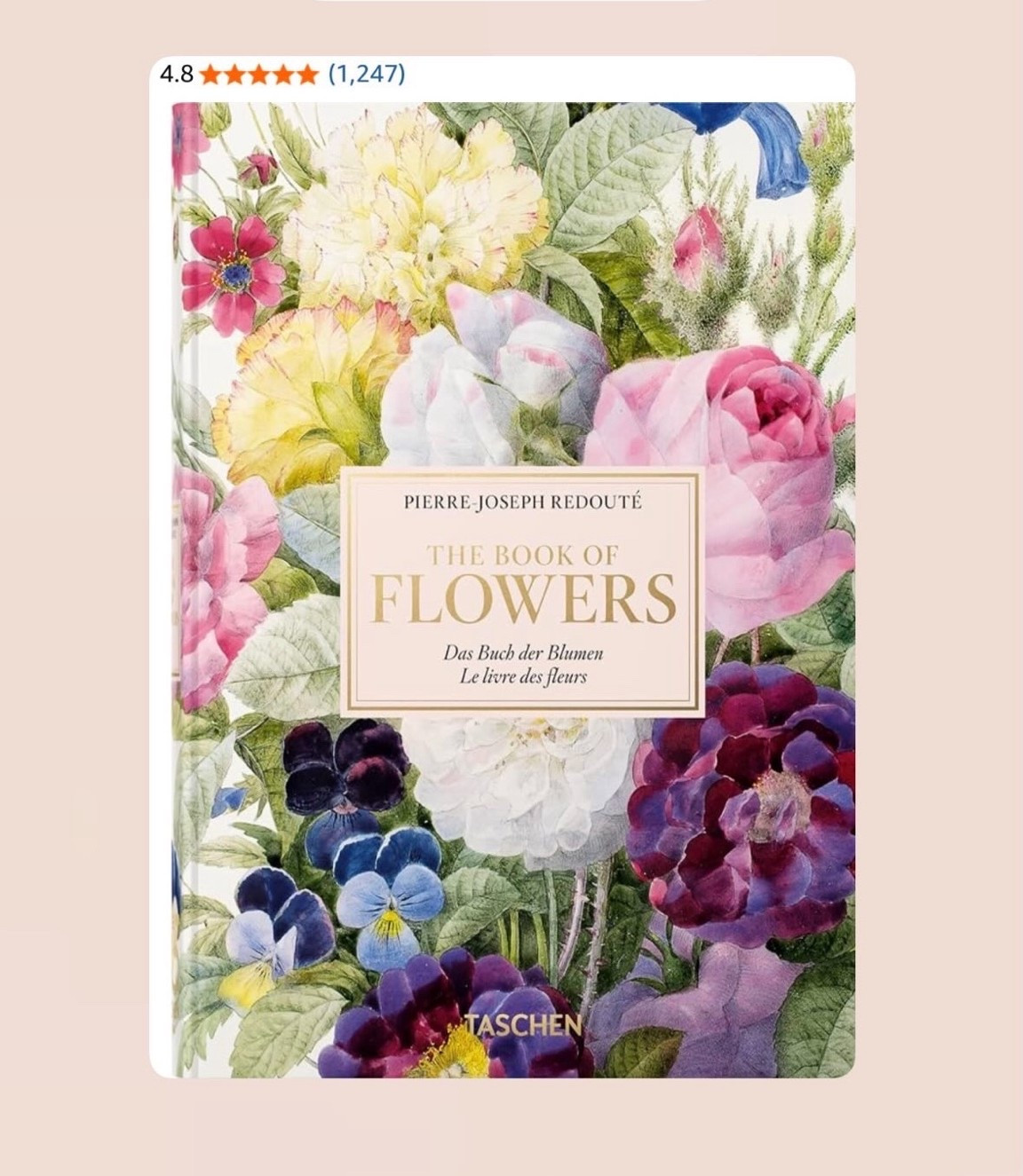 The book of flowers. This is so beautiful and such a thick book. Would make the perfect gift for someone who loves flowers

#LTKuk #LTKsummer