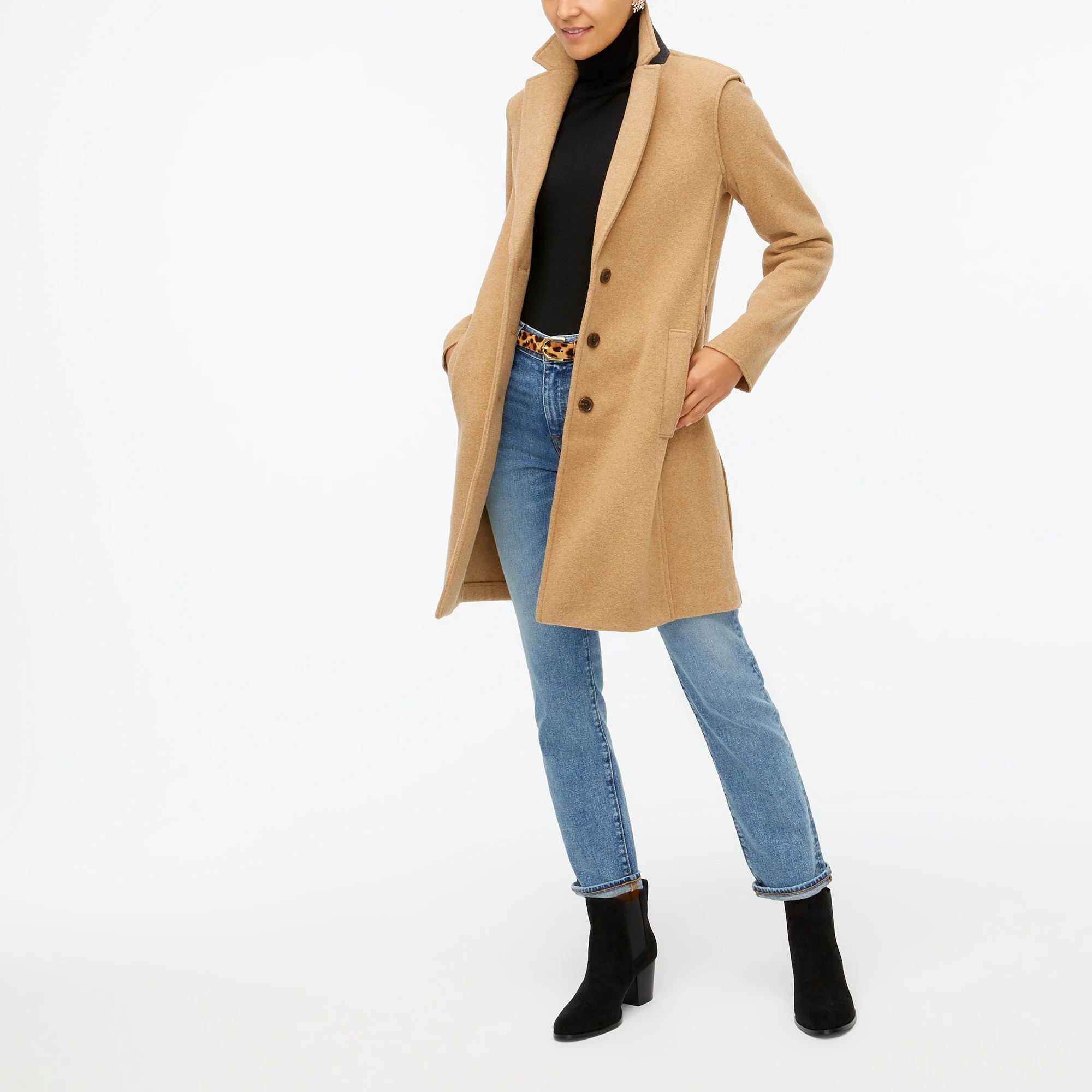 Boiled wool-blend topcoat | J.Crew Factory