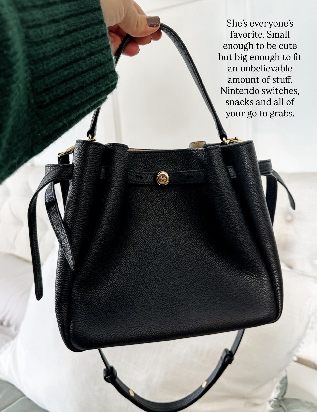 Everyone’s favorite little bucket bag. She goes with everything, can carry a ton of sh*t and works for day or evening! This is the regular size. Not the mini  

#LTKselfcare #LTKOver40 #LTKmomlife