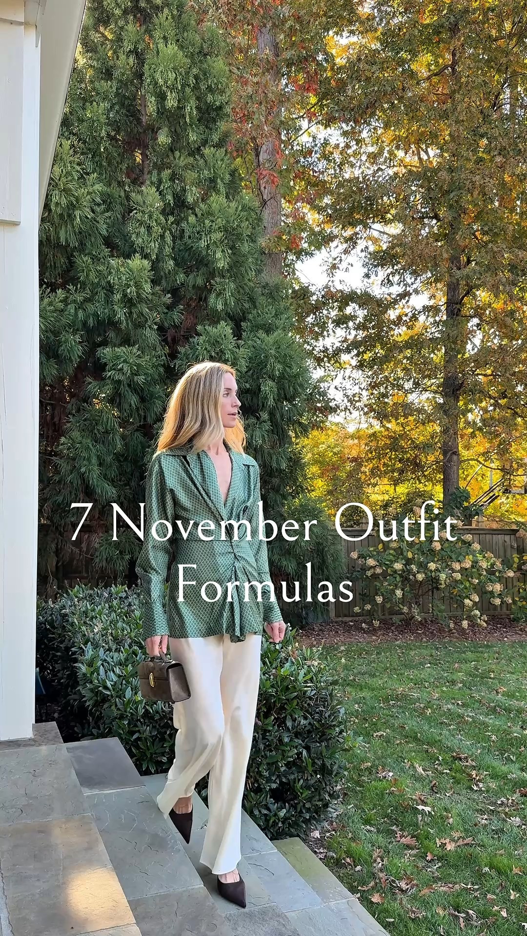 November outfit formulas to try! ✨ 

Night out top is Dries Van Noten, similar linked
Size S Leset pants
Size S suede coat
Size S blue sweater
Annina jeans run large, take your smaller size
Aritzia sweater S
Citizens barrel jeans run large, take your smaller size
Doen cardigan S
Leset white tee S
BITE studios jeans run small
