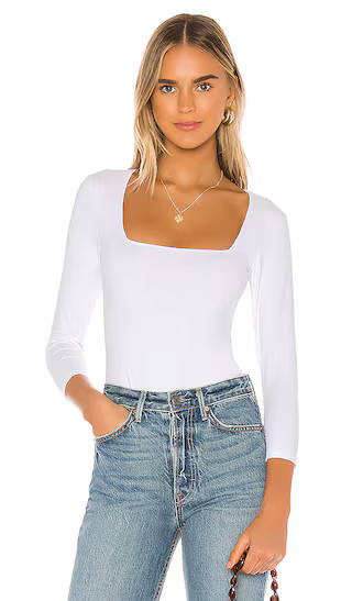 Truth Or Square Bodysuit in White | Revolve Clothing (Global)