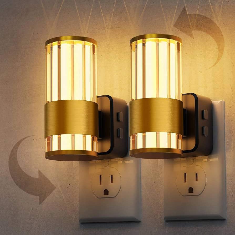 L LOHAS LED Night Light, Automatic Night Lights Plug into Wall, 2 Pack 0-100LM Adjustable Brightn... | Amazon (US)