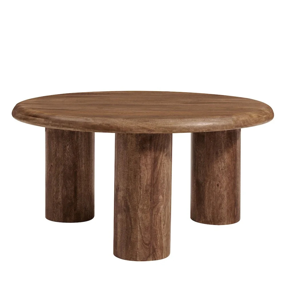Modway Mavina Round Mango Wood Coffee Table | Walmart (US)