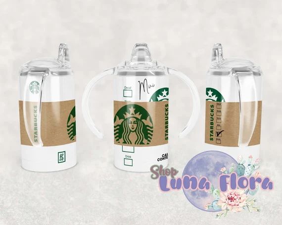 Starbucks inspired Sippy Cup with optional Slider Lid | Etsy (US)