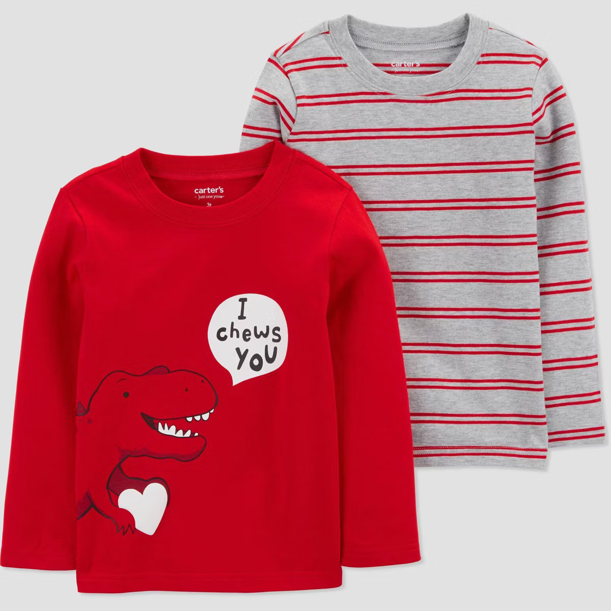Carter's Just One You®️ Toddler Valentine's Day Dino T-Shirt - Red | Target