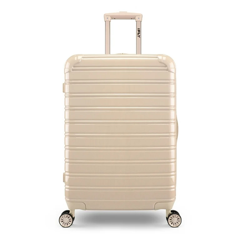 iFLY Hardside Fibertech Luggage 24" Checked Luggage, Champagne - Walmart.com | Walmart (US)