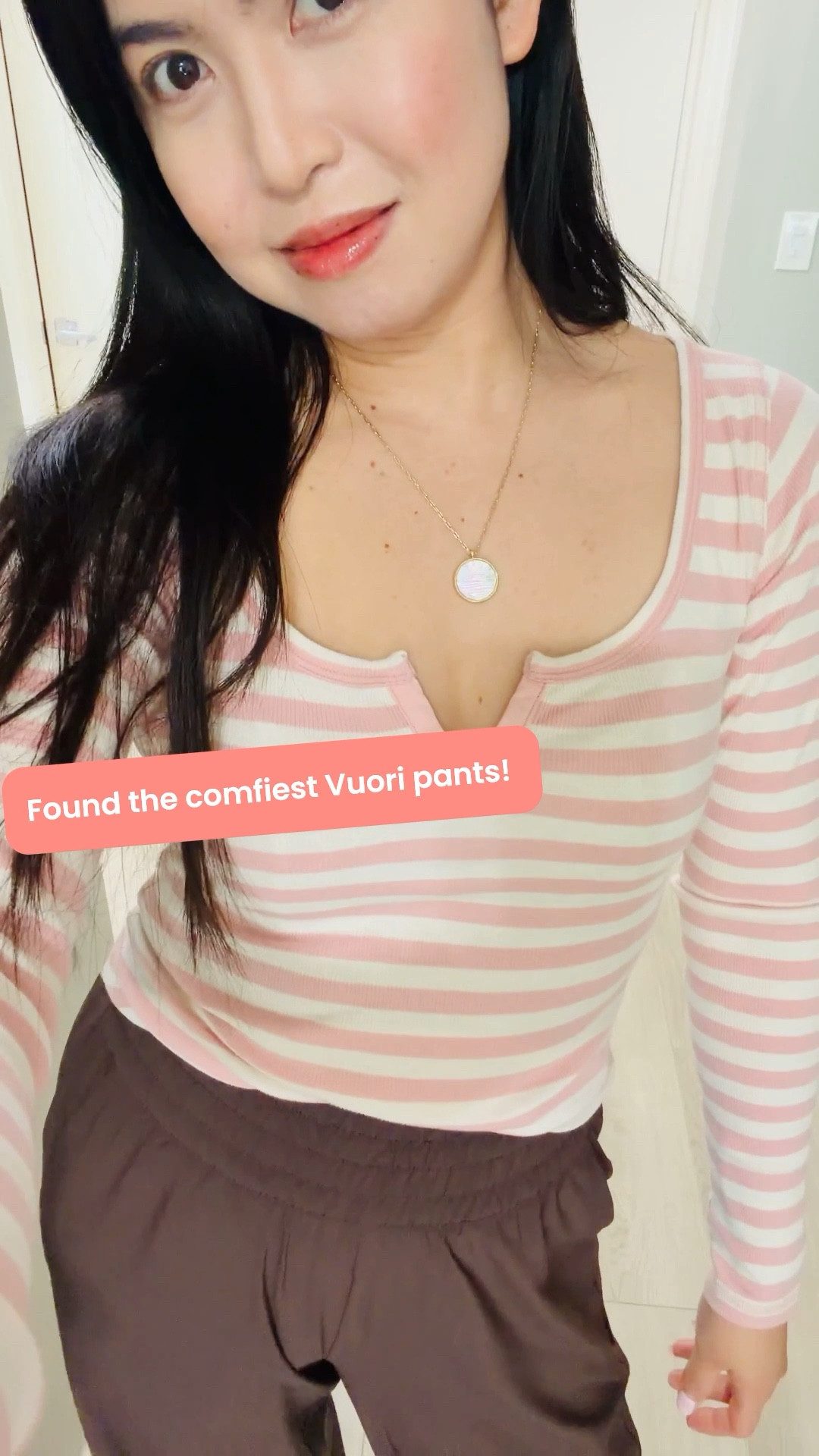 Found the comfiest pants for everyday, I’m probably not taking this off😁🤎❤️Great for travel, even for work, everyday hangouts and the best part is it comes in 3 lengths so no more hemming for petites!😉Wearing an S in short, it’s roomy and so comfy, this comes in several colors wrinkle free so straight from the wash to wear! Loove love!!🤎👏😁Top is great for layering runs large wearing XXS!



#ltkdayinmylife #ltkstyletip #widelegpants #vuori @Vuori US #anthropologie #ltkspringstyle 

#LTKTravel #LTKWorkwear #LTKootd