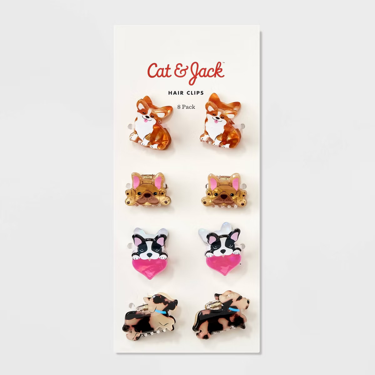 Girls' 8pk Puppy Mini Claw Set - Cat & Jack™ | Target