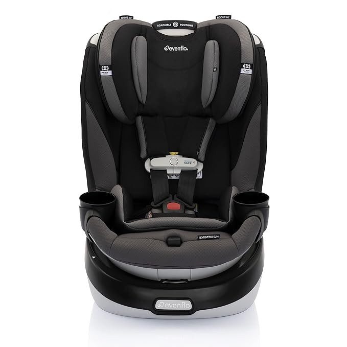 Evenflo Gold Revolve360 Slim 2-in-1 Rotational Car Seat with SensorSafe (Obsidian Black) | Amazon (US)
