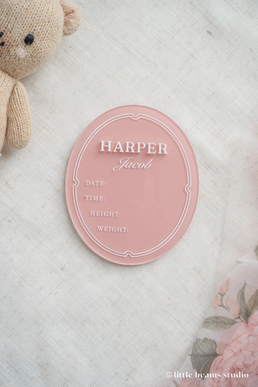 Classic Acrylic Birth Stat Sign|Monthly Milestone Markers| Baby Name Sign|Baby Name Announcement|... | Etsy (US)