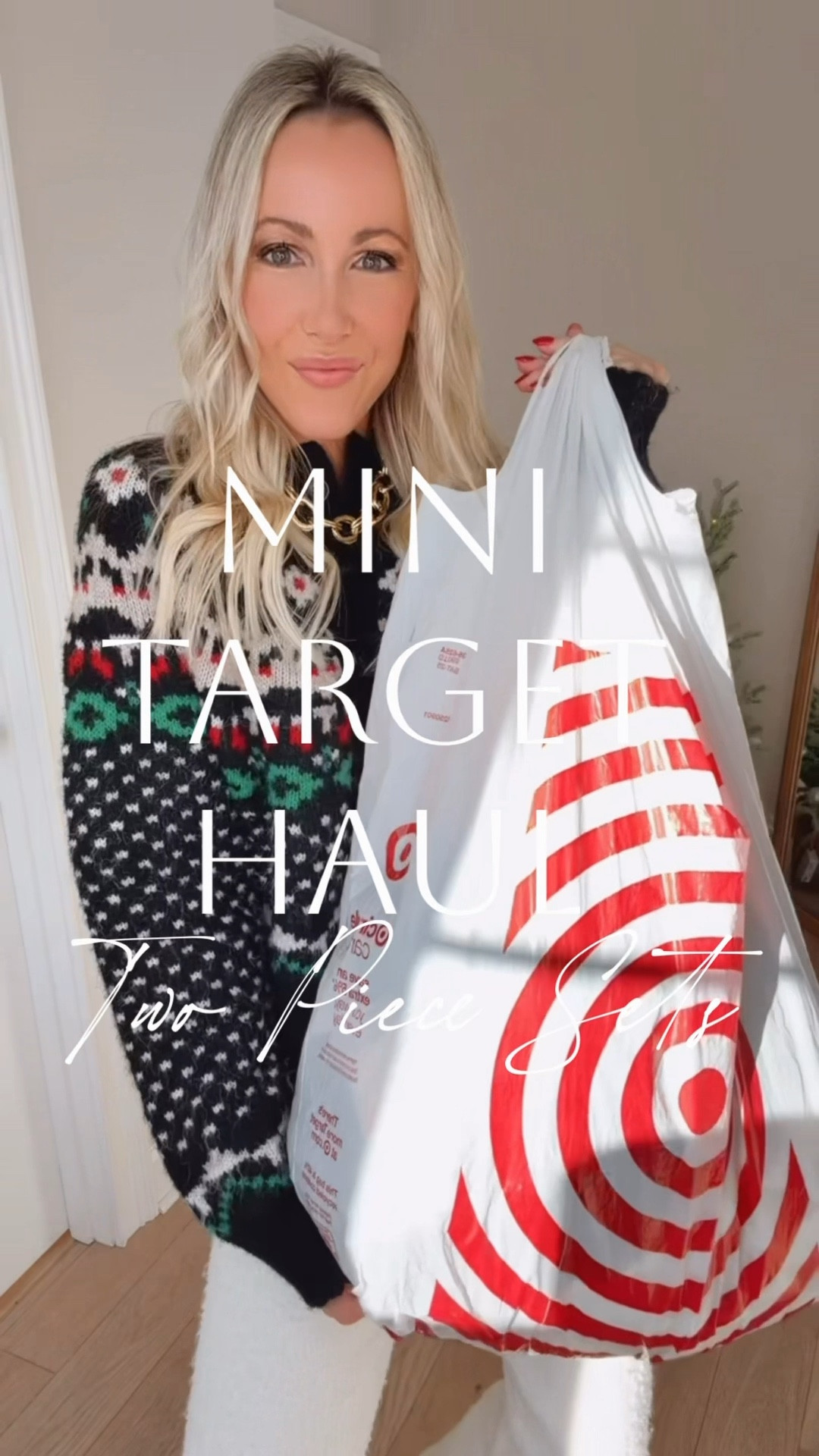 Mini Target haul // brand new two piece sets you are going to want to grab!👀 What all be lounging in all season long! Love the lace trim on this first set! This maroon shade will be my travel outfit this Christmas! These buttery soft crewneck pullovers are so comfy! Feel luxe without the price tag! The matching wide leg sweatpants are so good, too! Elastic waist and pockets! This tunic sweatshirt and jogger combo is such a winner! Love the side zippers and funnel neck on the sweatshirt! Love the long length, not cropped!🙌🏻 So soft and comfy, too! And these joggers are so buttery soft! They have pockets, too! Mix and match the set colors or go for a monochromatic look! Style these together or separately! Both look and feel so high end!  They would be super cute with a puffer vest or a wool coat for an added layer! This long length sherpa jacket is currently limited with stock, but I’ll keep you posted with a restock! I also linked similar options! I’m 5’7” and grabbed my true size XS in the both lounge pants and sized up to the small in the sweatshirts! Perfect for travel, errands, school drop-off, everyday wear, and more! Which set is your fave?👇🏻

#LTKHoliday #LTKFindsUnder50 #LTKTravel