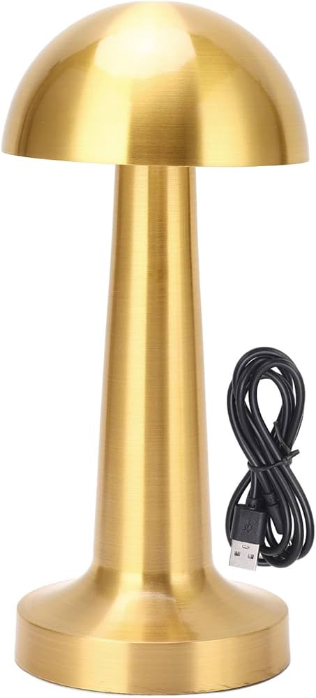 Zerodis Cordless Table Lamp, Portable Patio Mushroom Night Light Dimmable Bedside Lamp for Bedroo... | Amazon (US)