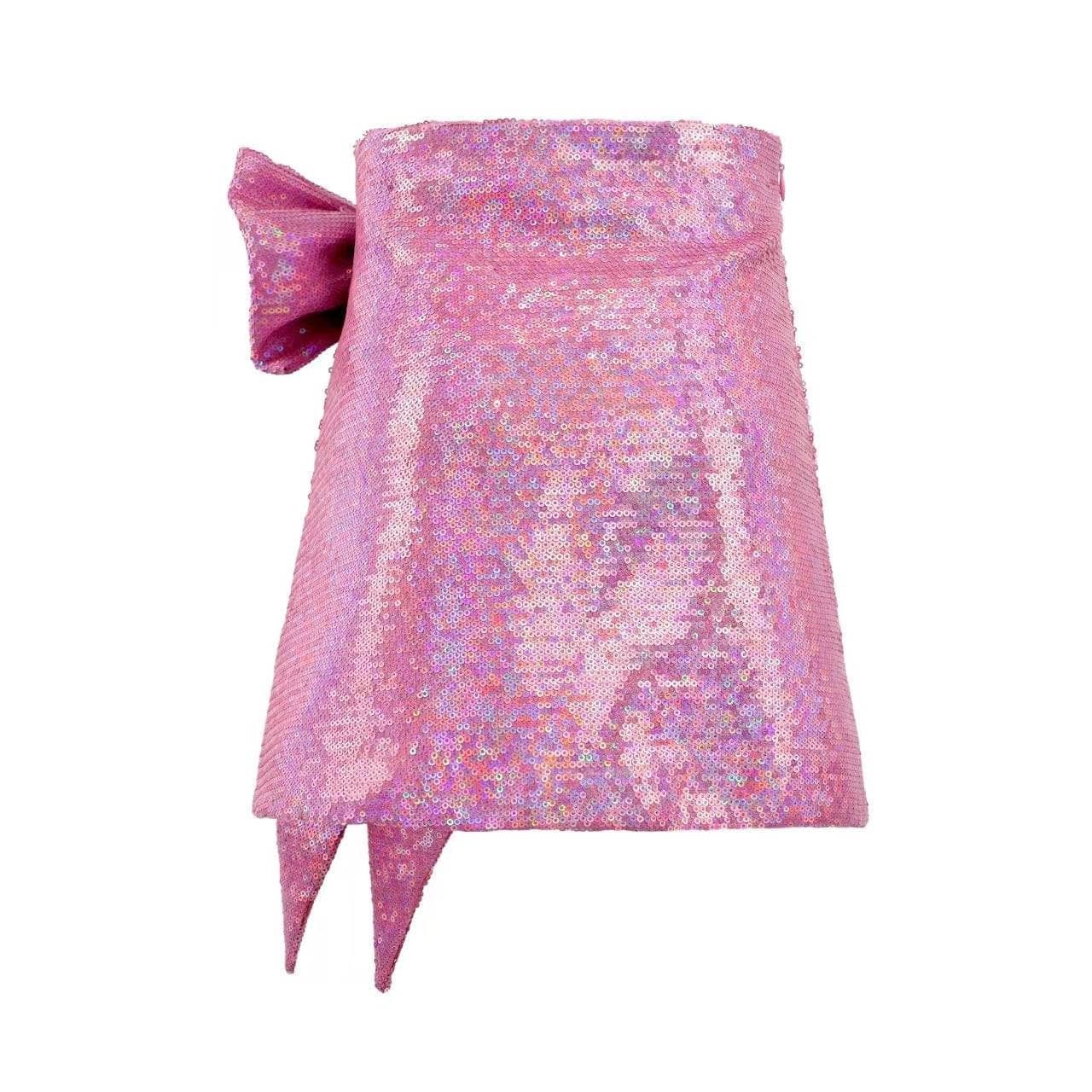 Sparkling Pink Sequin Bow Skirt | Lola + The Boys