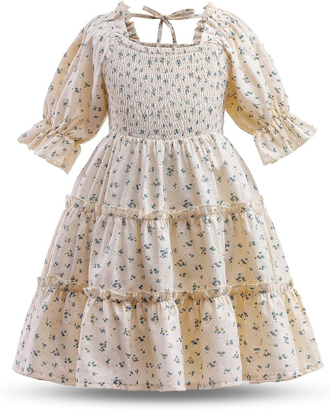 NNJXD Flower Girl's Wedding Dress Lace Sleeveless Tulle Summer Vintage Dresses | Amazon (US)