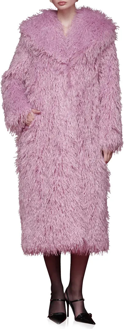 Longline Faux Fur Coat | Nordstrom