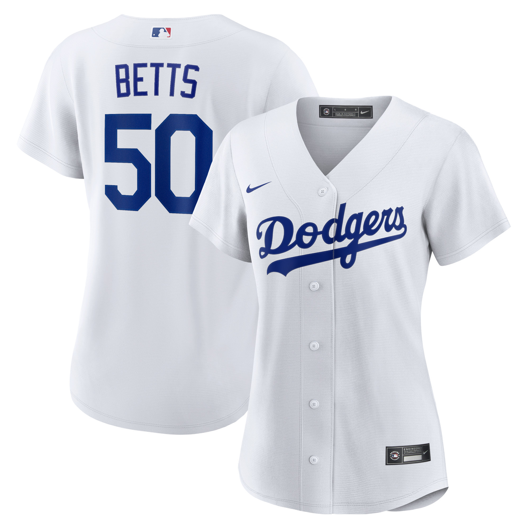 Women's Nike Mookie Betts White Los Angeles Dodgers Home Replica Player Jersey | Fanatics