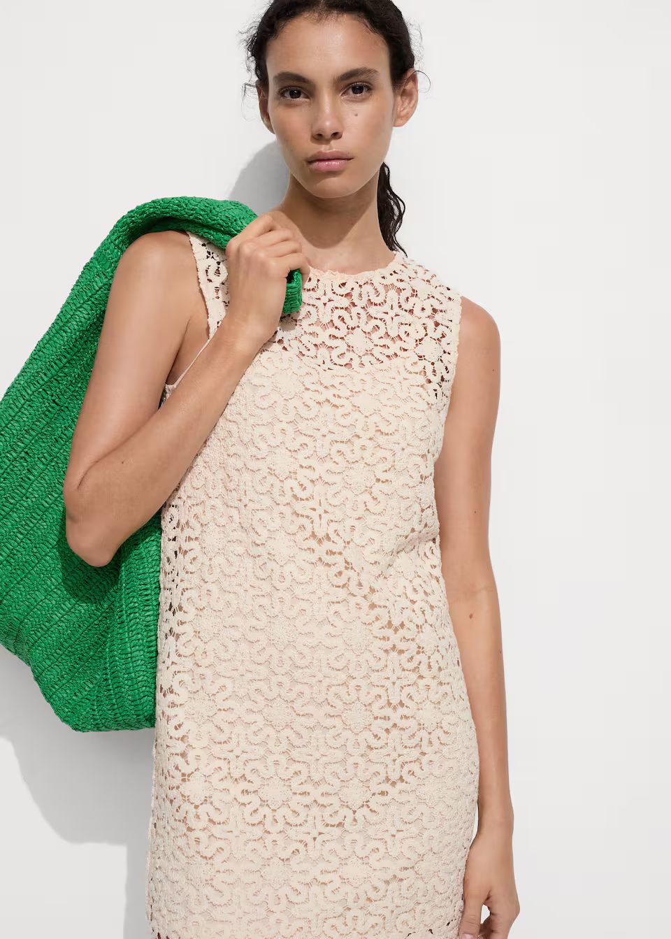 Floral crochet dress -  Women | Mango USA | MANGO (US)