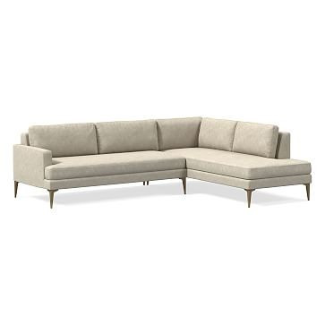 Andes 2-Piece Terminal Chaise Sectional | West Elm (US)