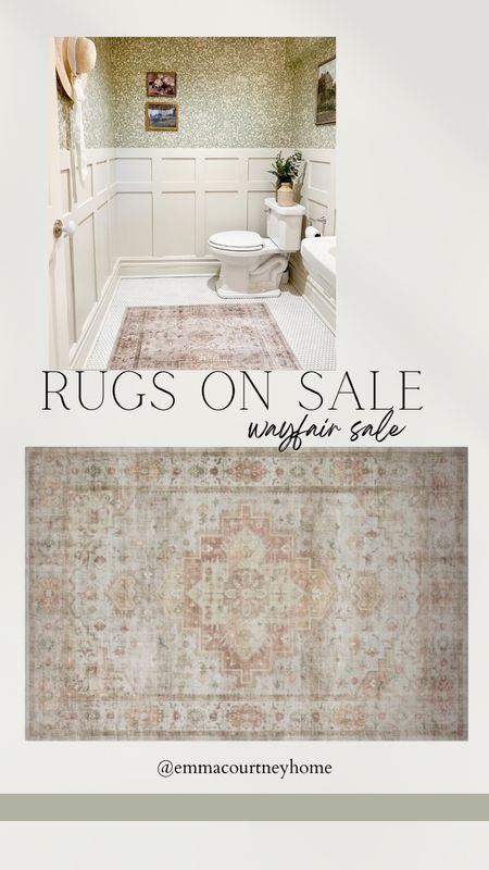 The colours of this rug are very similar to the website image. This is a printed rug, so it is plush to step on but no pile? It doesn’t have a traditional rug texture, close up it has more of a thick woven (even linen?) look to it with the pattern printed on  

#LTKCyberweek #LTKhome #LTKstyletip