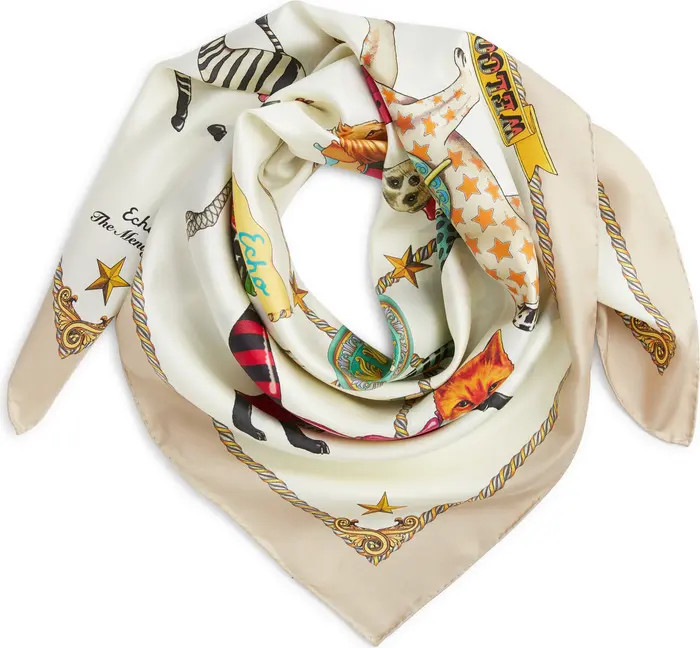 The Menagerie Silk Square Scarf | Nordstrom
