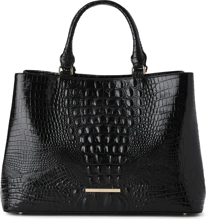Denise Croc Embossed Leather Tote | Nordstrom