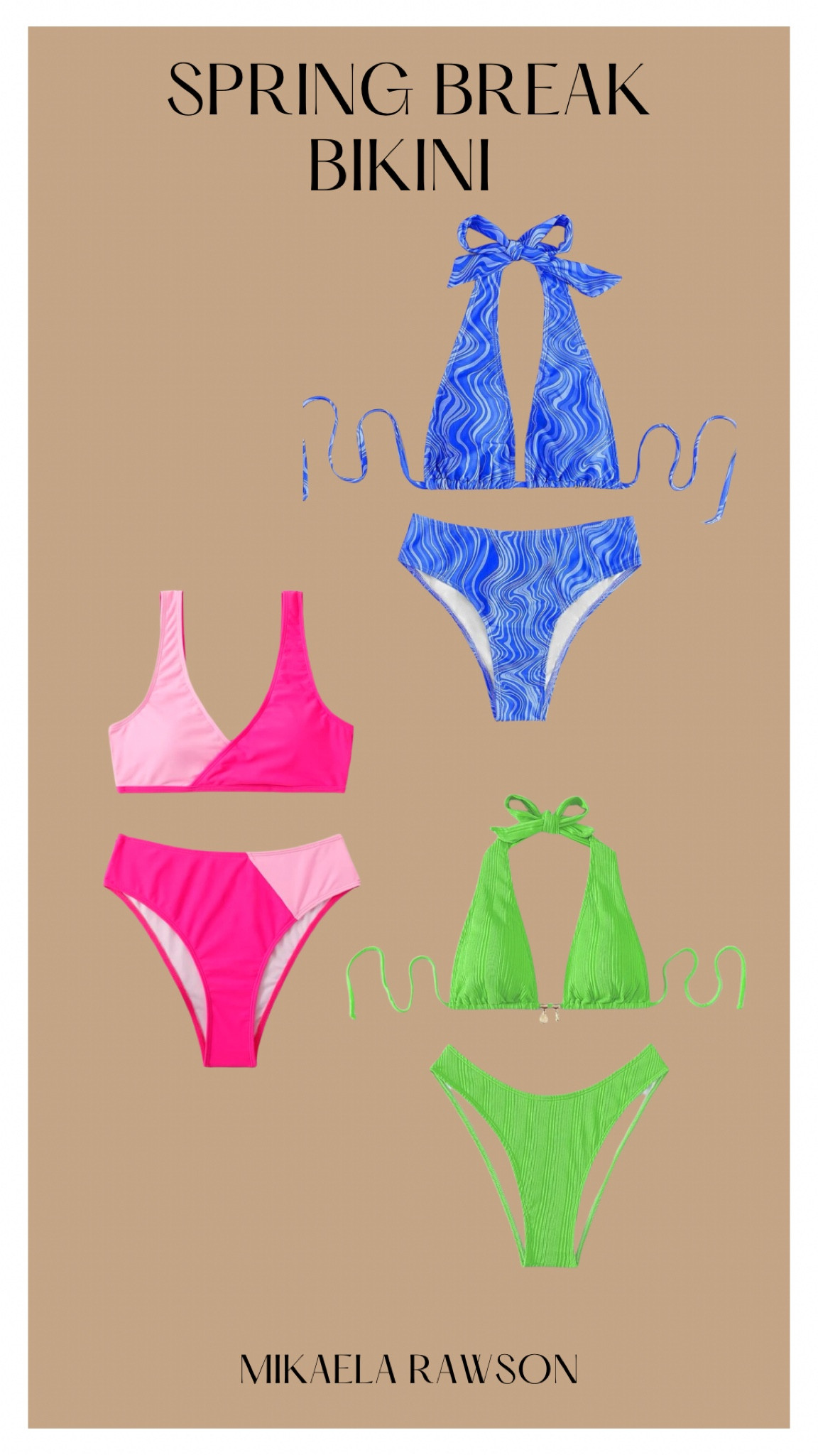 SPRING BREAK BIKINI FROM SHEIN

affordable. Bright colors. Flattering swim suit. Swim for curves  

#LTKFind