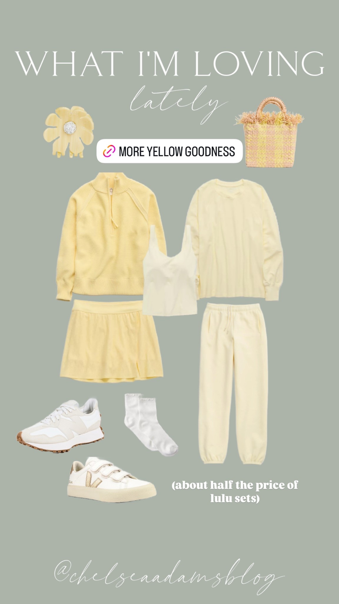Yellow matching set
Aerie sale
Athletic set
Workout outfit
Spring outfit
Matching set
Veja sneaker
Athleisure
Yellow sweater
Pastel yellow set
Butter cream lululemonn

#LTKFindsUnder50 #LTKActive #LTKFindsUnder100