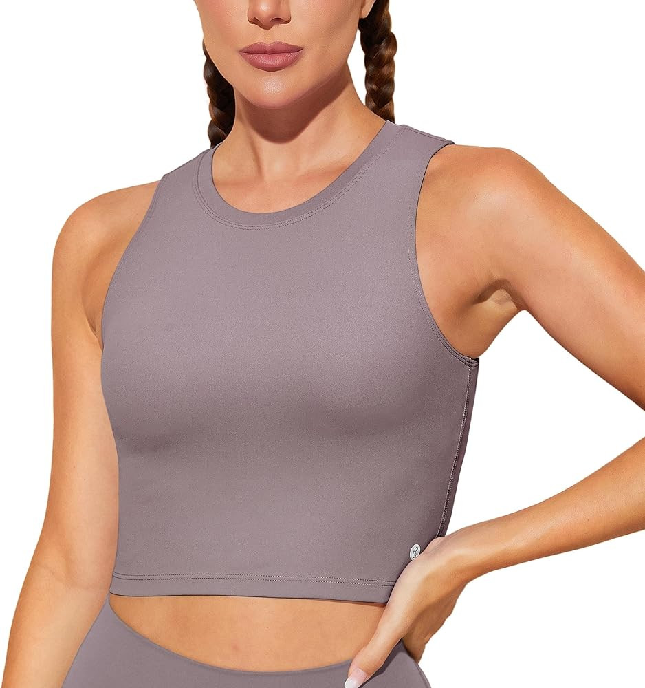 Natural Feelings Nudi Sports Bras for Women Removable Padded Yoga Tank Tops Sleeveless Fitness Wo... | Amazon (US)