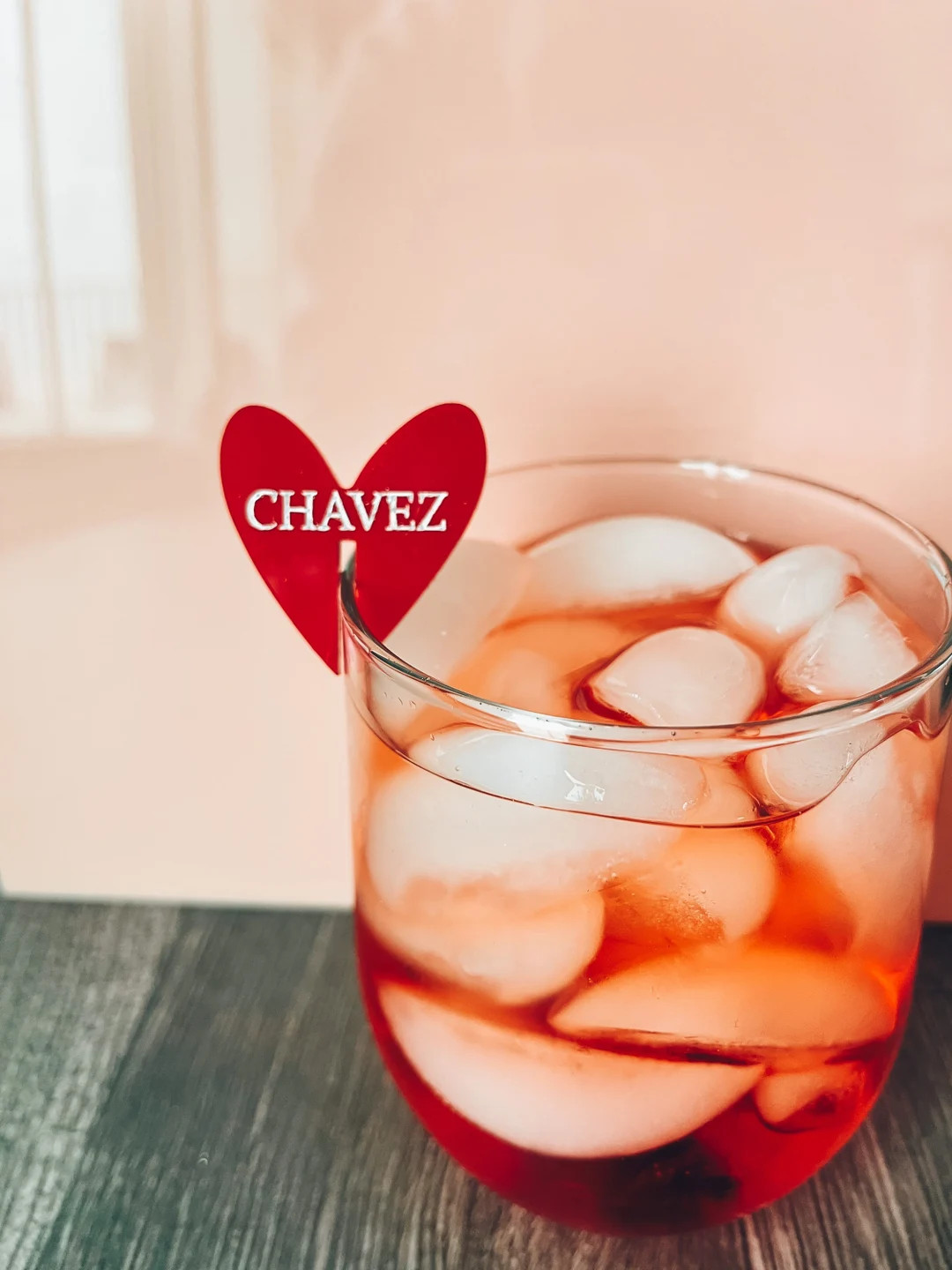 Drink Tag, Heart Drink Tag, Engraved, Valentines Day Lunch Tag, Galentine's Day, Bridal Shower De... | Etsy (US)