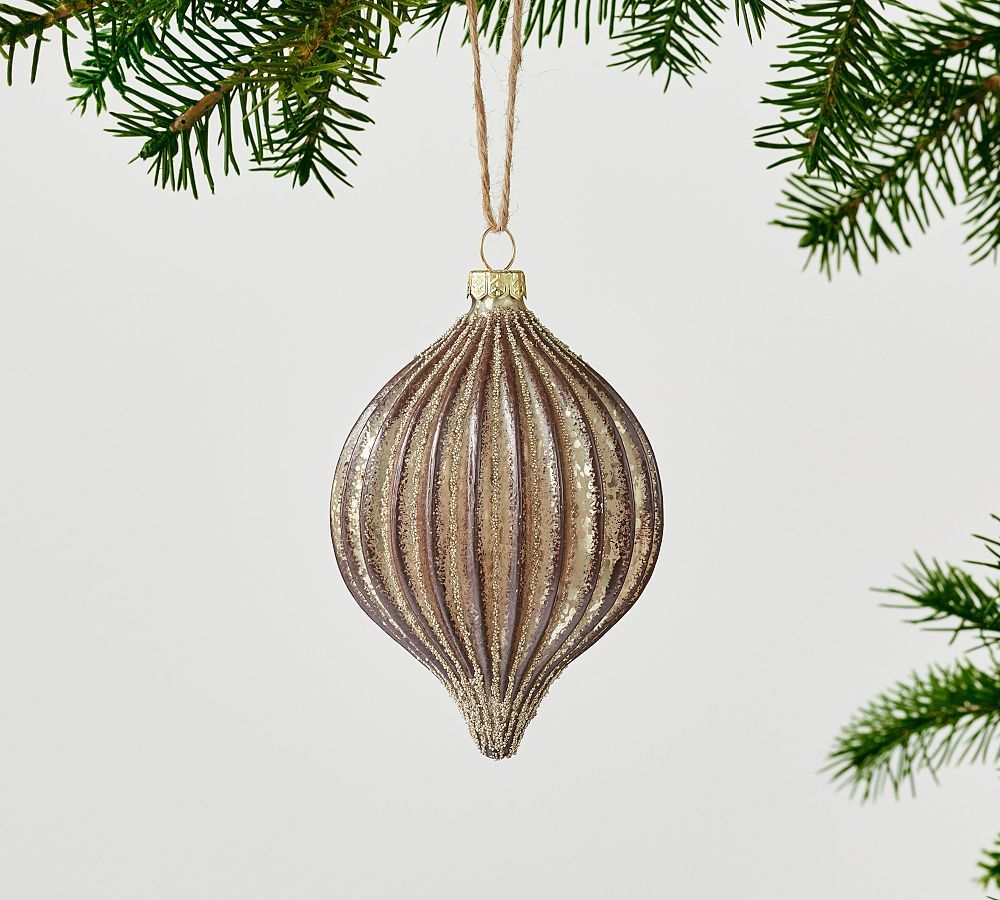 Bronze Ribbed Finial Ornament | Pottery Barn (US)